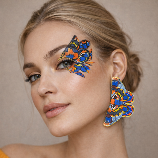 Polimer Kil Büyük Boy Nocta Renkli Kelebek 