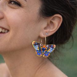 Polimer Kil Kelebek Küpe, Nocta Kelebek Halkalı Model