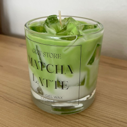 Soya Wax Buzlu Matcha Mum Büyük Boy Iced Matcha