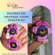 Polimer Kil Menekşe Yapımı PDF Eğitim dosyası- Dijital ürün