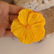 Polimer Kil Sarı Hibiscus Çiçek Küpe Hibiskus Büyük küpe