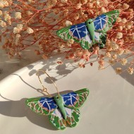 Polimer Kil Kelebek Tasarım Küpe